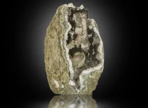 Amethyst und Calcit Druse