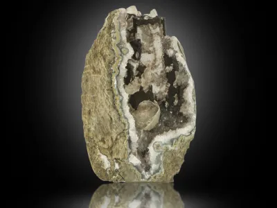 Amethyst und Calcit Druse