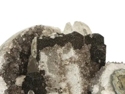 Amethyst und Calcit Druse