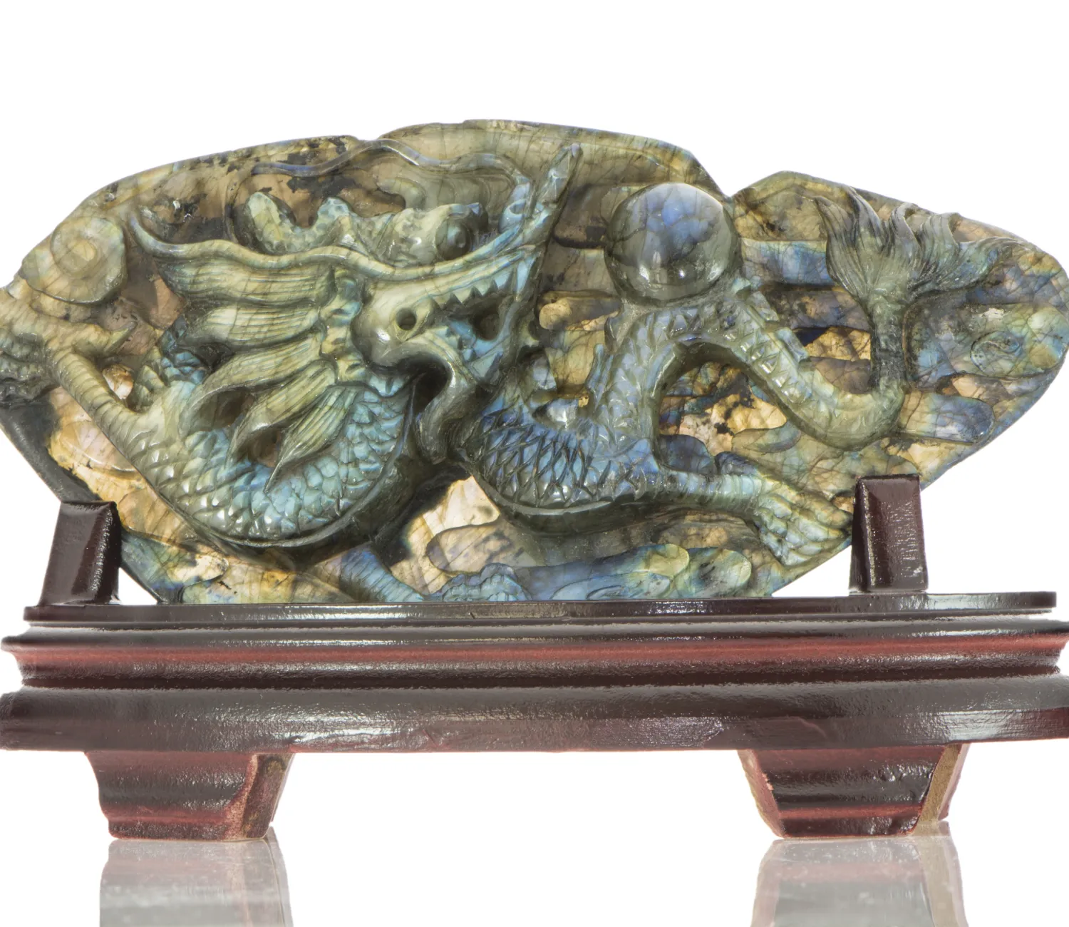 Labradorit Drache