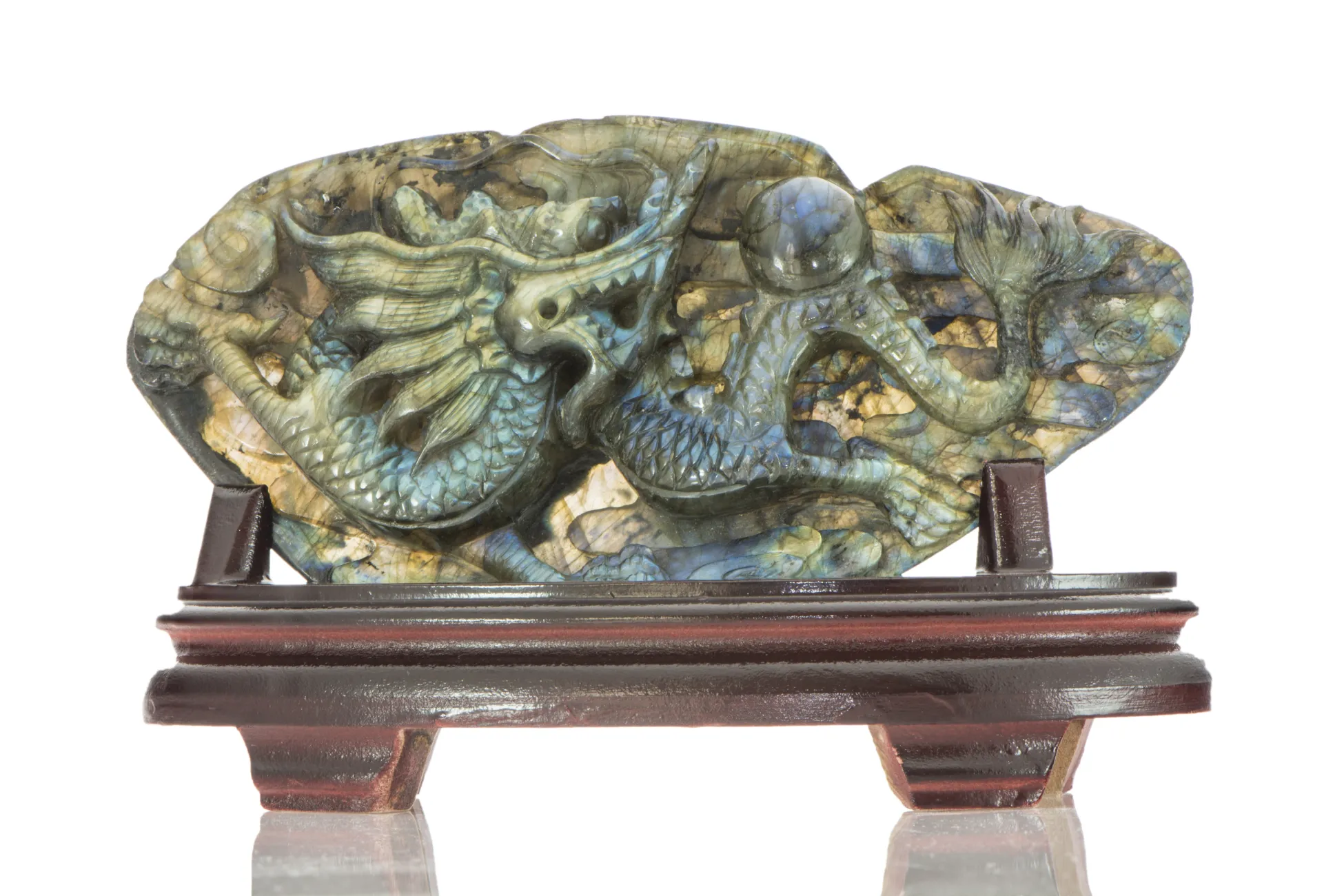 Labradorit Drache