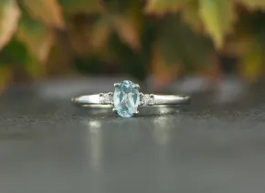 Blauer Topas Ring