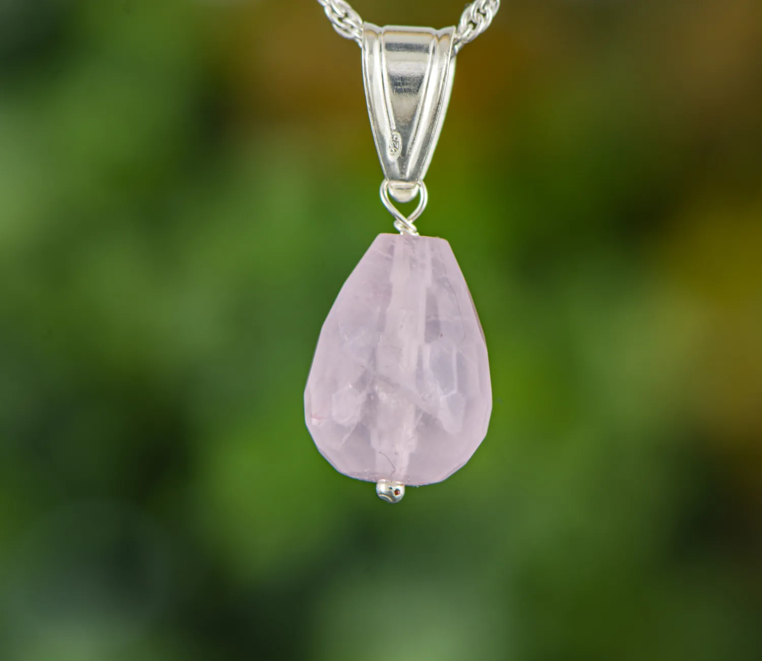 Anhänger mit Rosenquarz