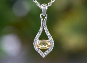 Anhänger mit Citrin