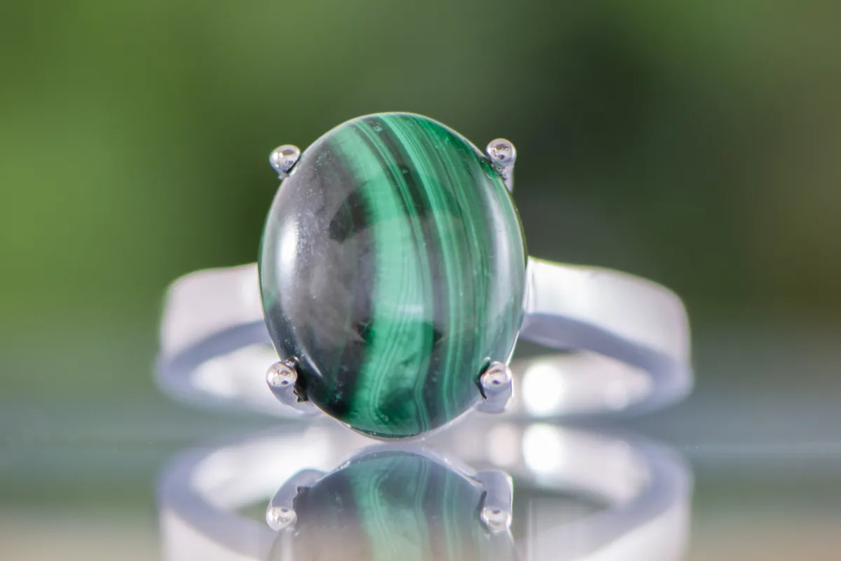 Ring mit Malachit
