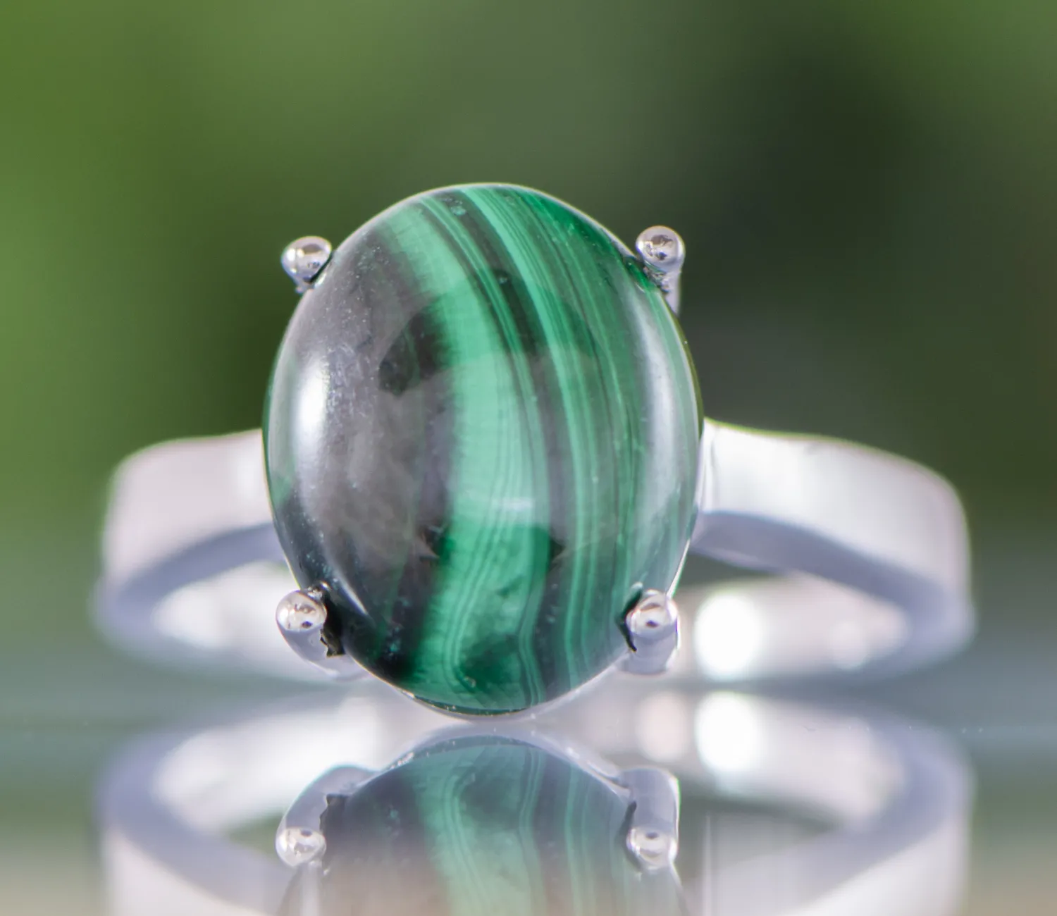 Ring mit Malachit