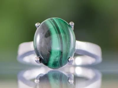 Ring mit Malachit