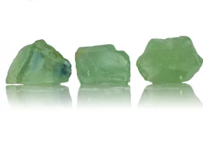 Unbearbeiteter grüner Fluorit
