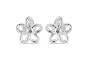 Ohrringe mit blauen Diamanten