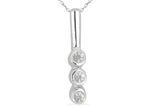 Silberanhänger mit Diamanten