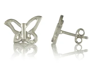 Ohrringe mit Diamanten "Schmetterlinge"