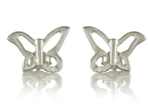 Ohrringe mit Diamanten "Schmetterlinge"