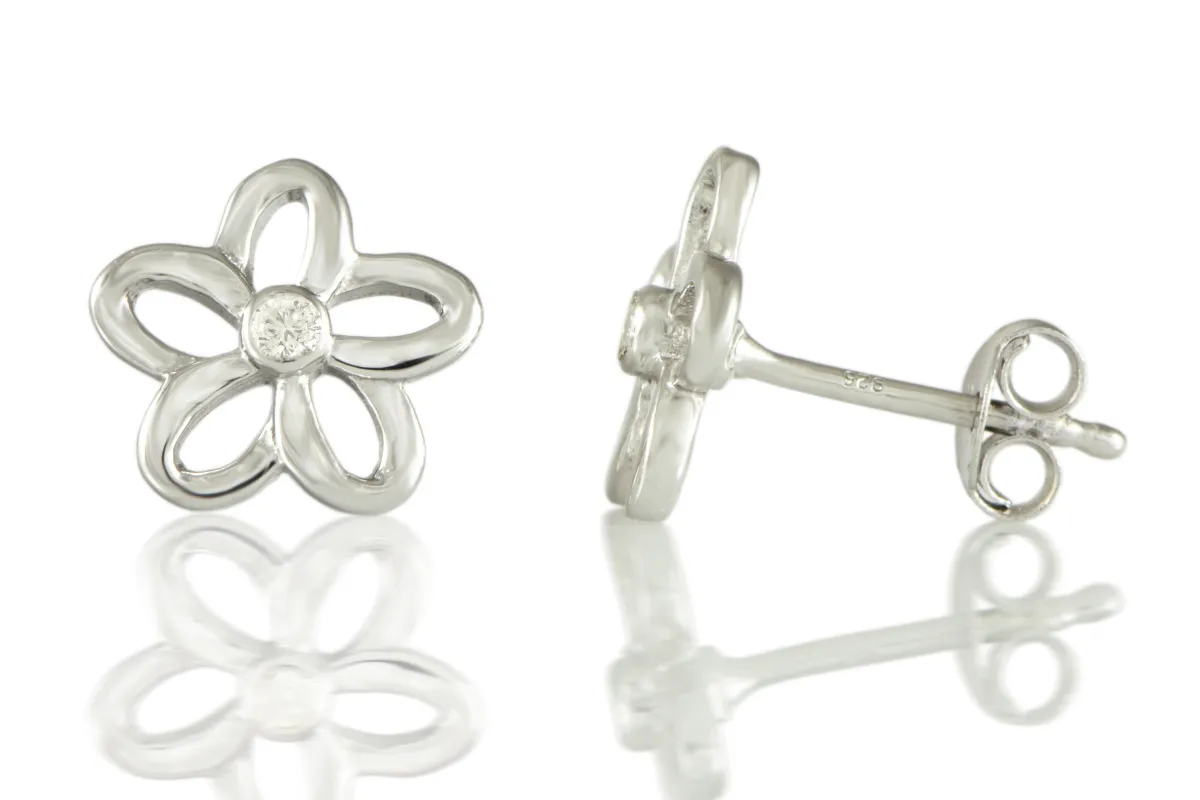 Diamantohrringe "Blumen"