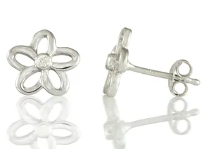 Diamantohrringe "Blumen"