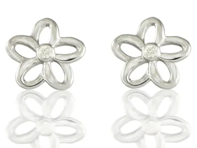 Diamantohrringe "Blumen"