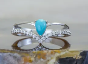 Silberring mit Türkis