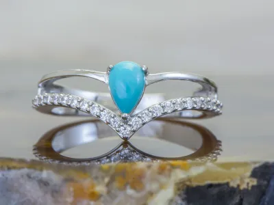 Silberring mit Türkis