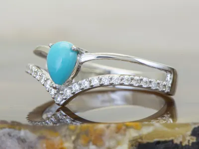 Silberring mit Türkis