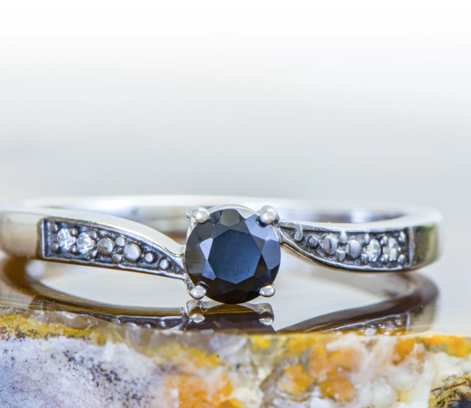 Silberring mit Onyx