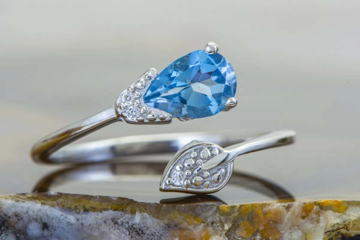 Ring mit Blauem Topas
