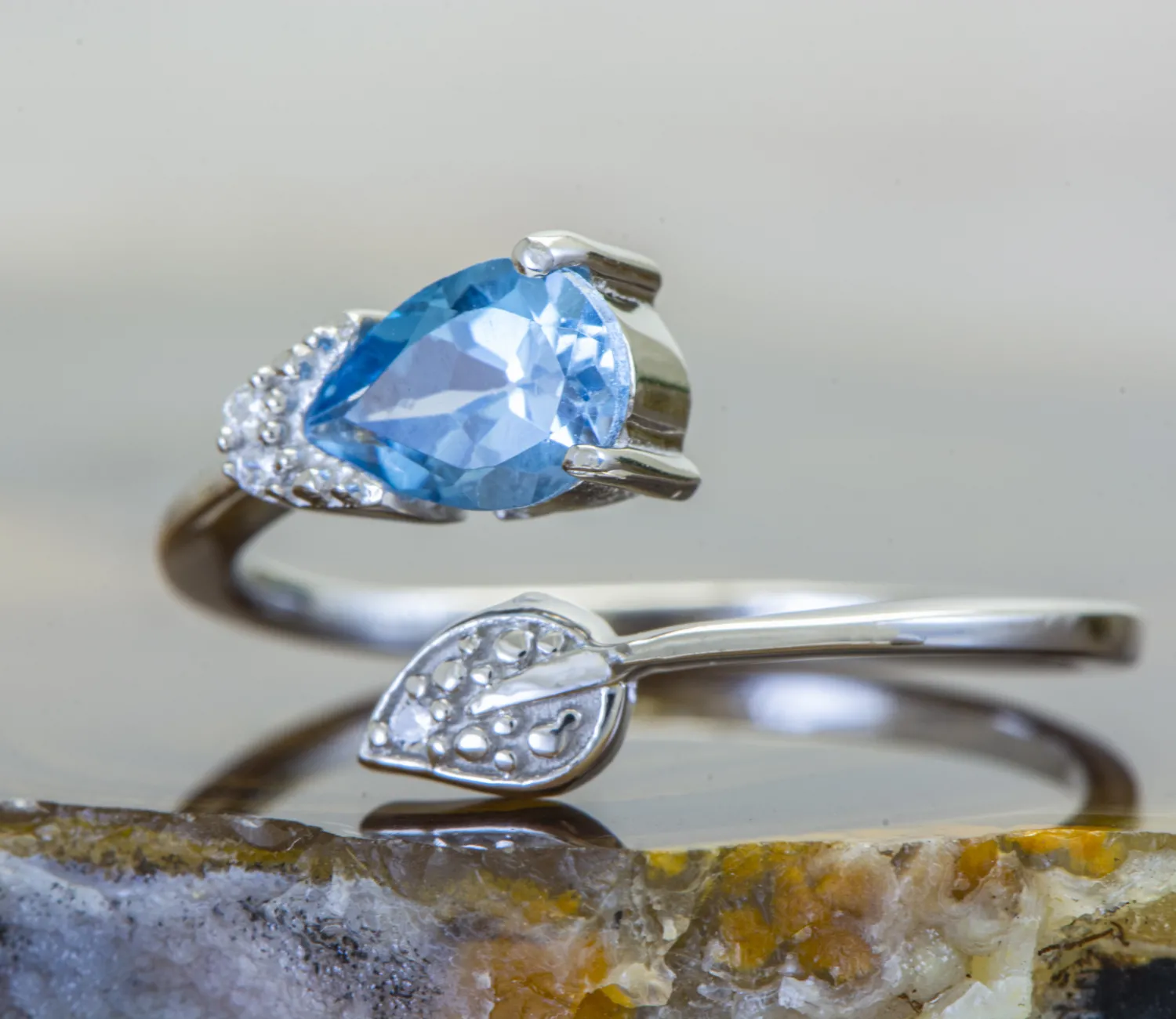 Ring mit Blauem Topas