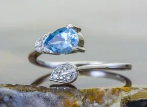 Ring mit Blauem Topas