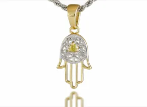 Die Hand der Fatima mit gelbem Diamanten