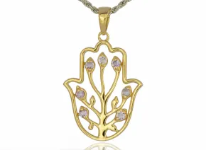 Hand der Fatima mit Amethyst