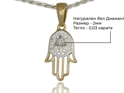 Die Hand der Fatima mit Diamant
