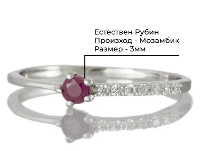 Ring mit Rubin