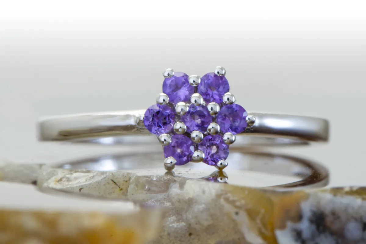 Silberring mit Amethyst