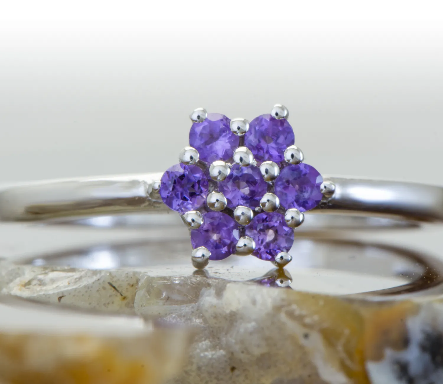 Silberring mit Amethyst