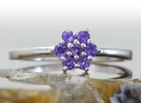 Silberring mit Amethyst