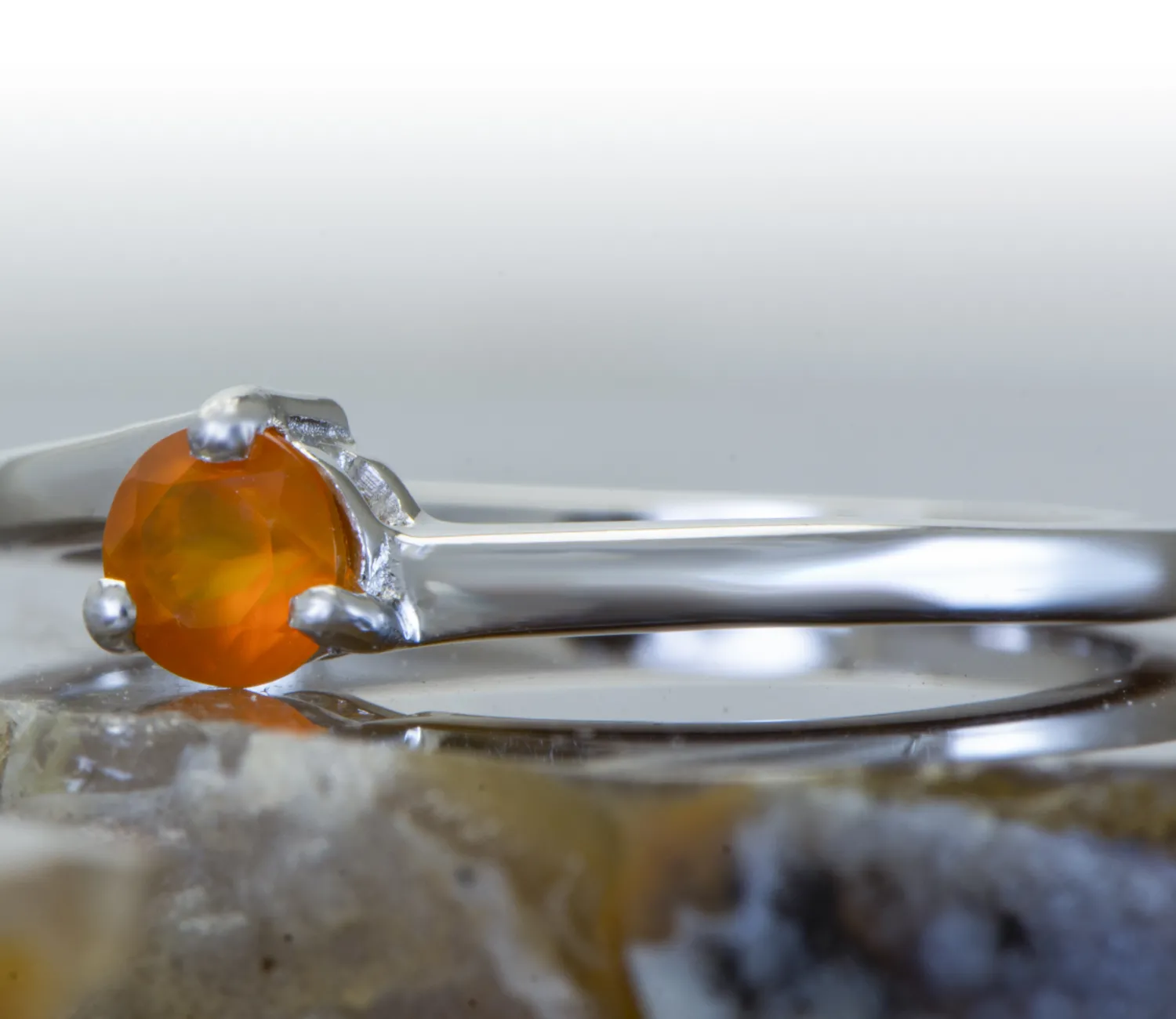 Silberring mit Karneol