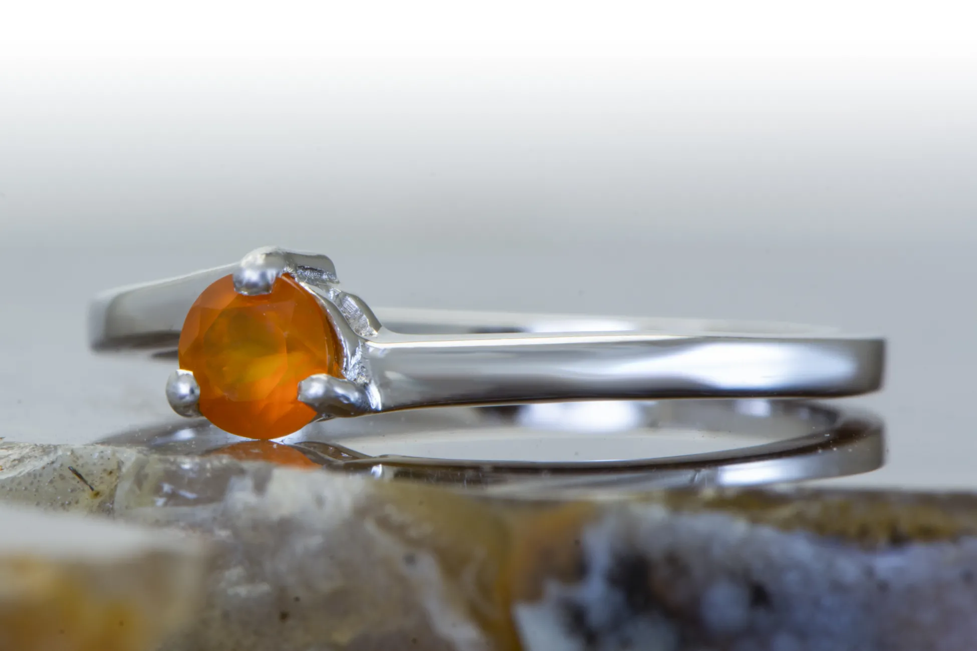 Silberring mit Karneol