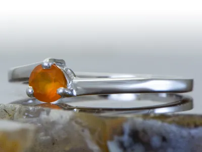 Silberring mit Karneol