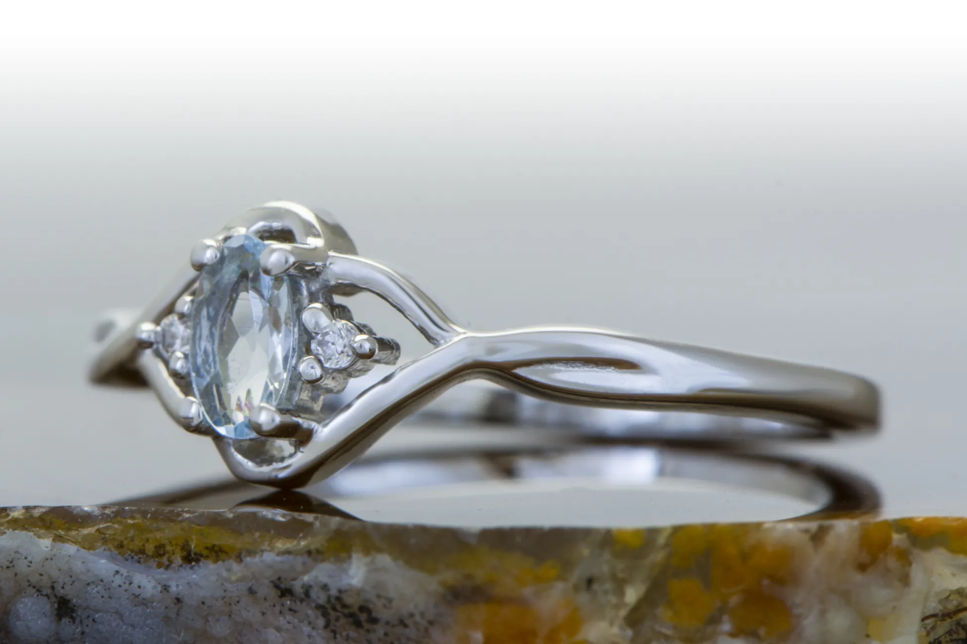 Silberring mit Aquamarin