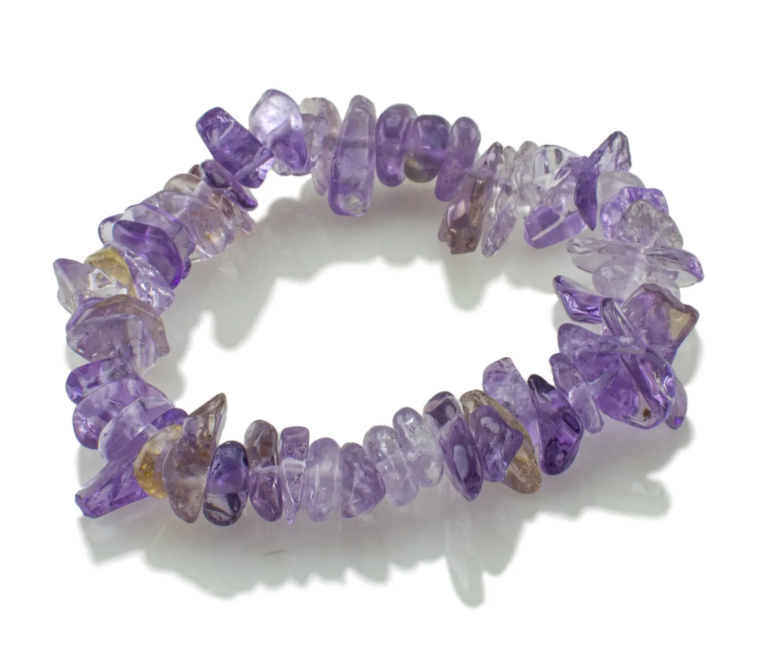 Armband mit Amethyst und Citrin