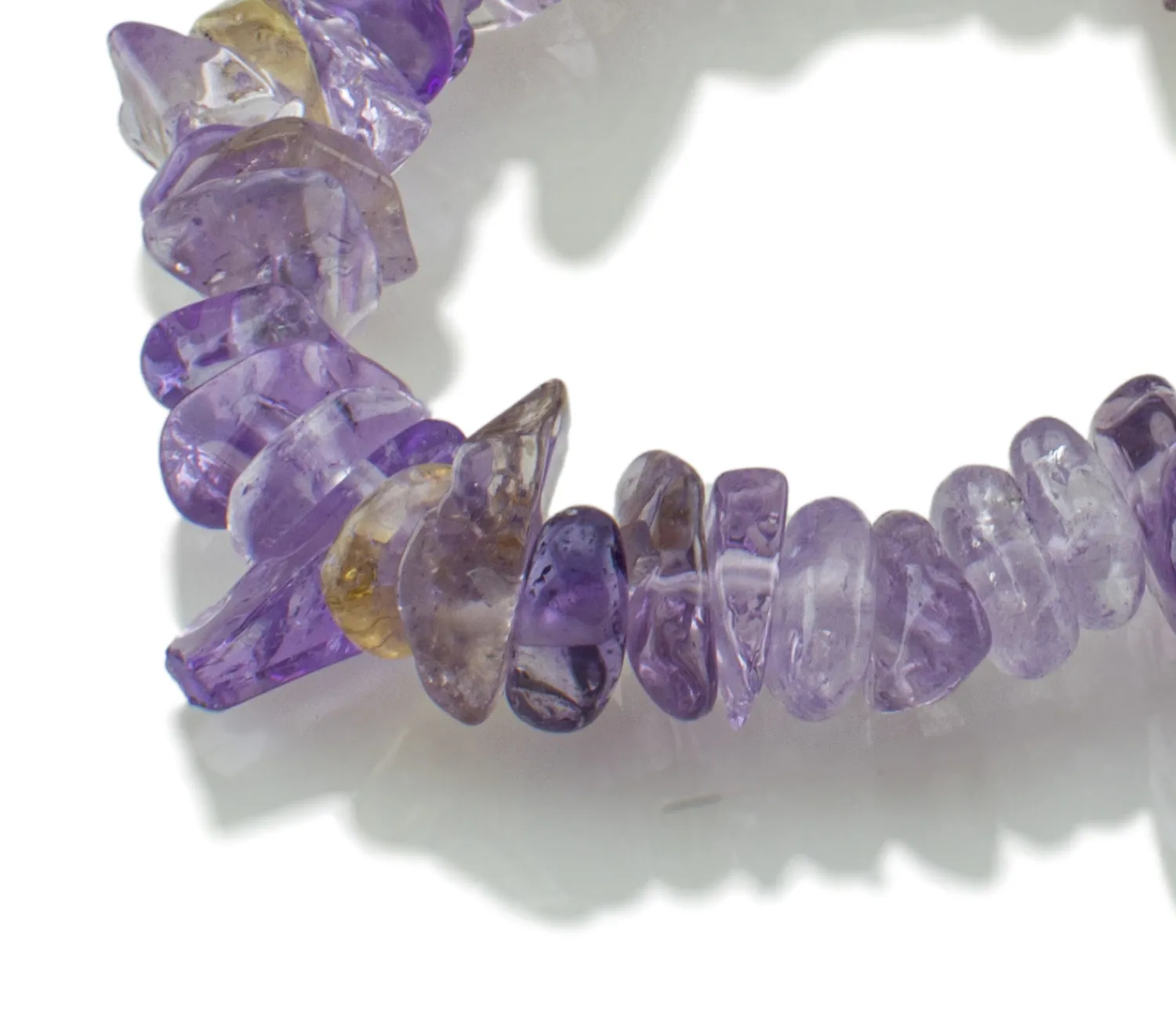 Armband mit Amethyst und Citrin