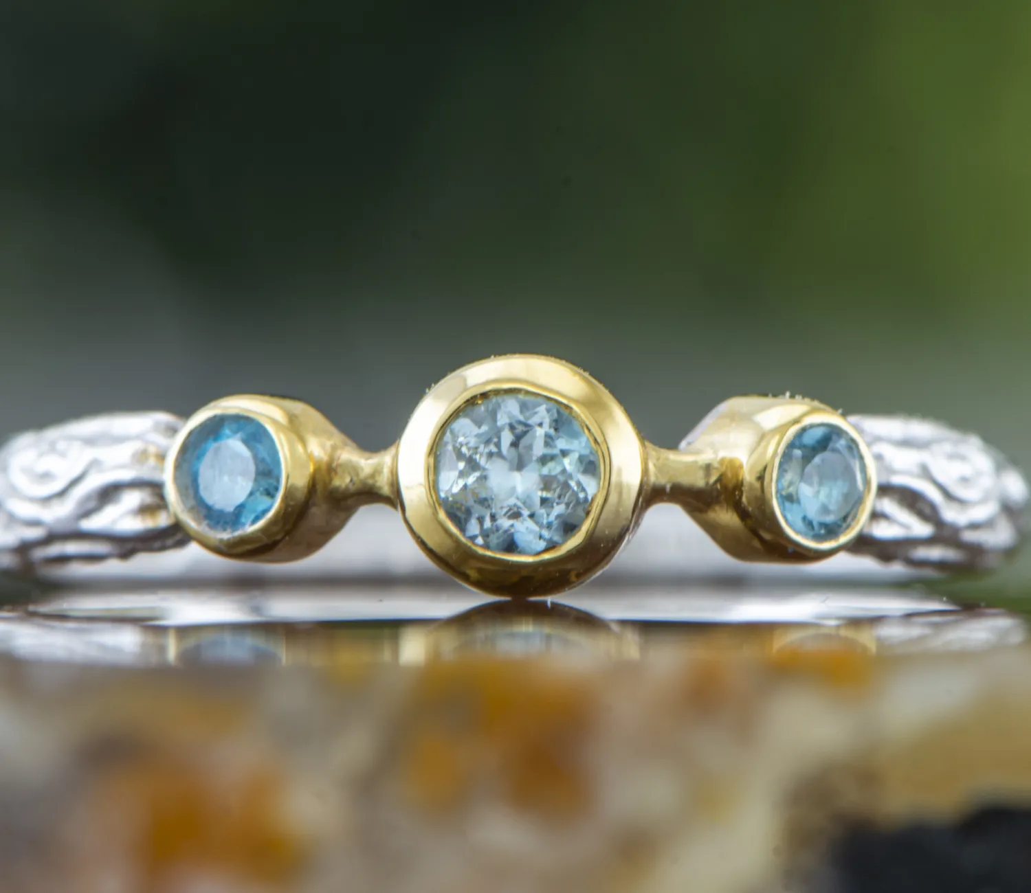 Ring mit Blauem Topas