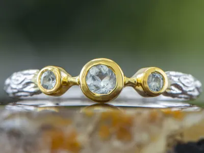 Ring mit Aquamarin