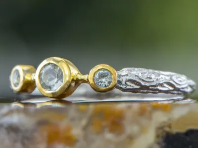 Ring mit Aquamarin
