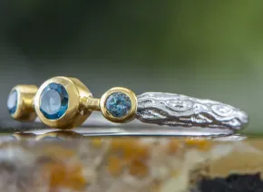 Silberring mit London Topas