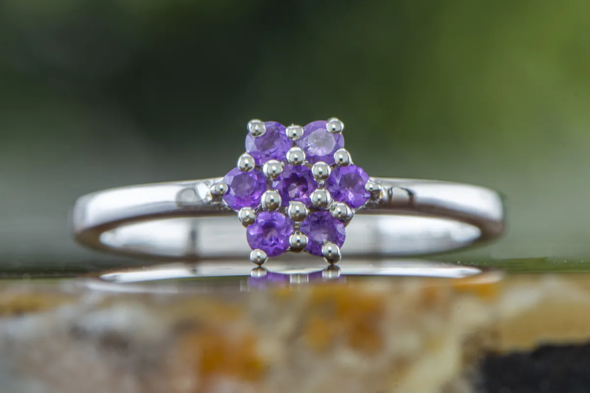 Silberring mit Amethyst
