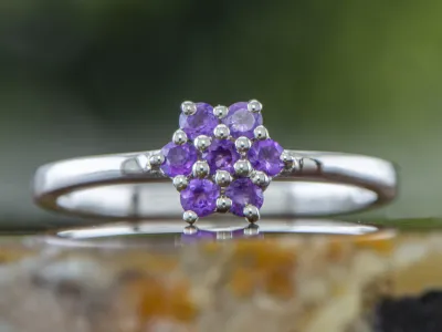 Silberring mit Amethyst