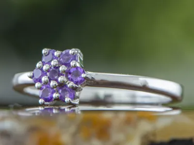 Silberring mit Amethyst