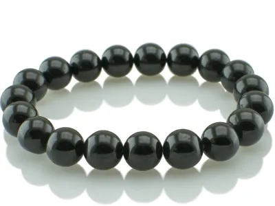 Schwarzer Turmalin Armband 10mm