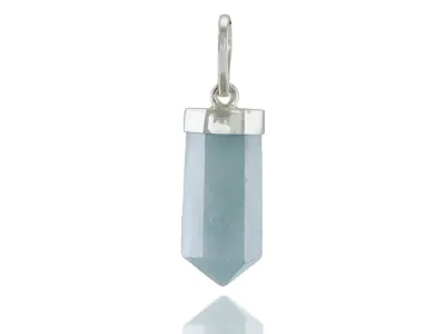 Silberanhänger mit Aquamarin