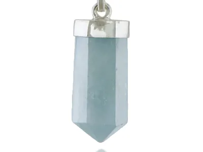 Silberanhänger mit Aquamarin