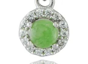 Silberanhänger mit Jadeit (Nephrit)